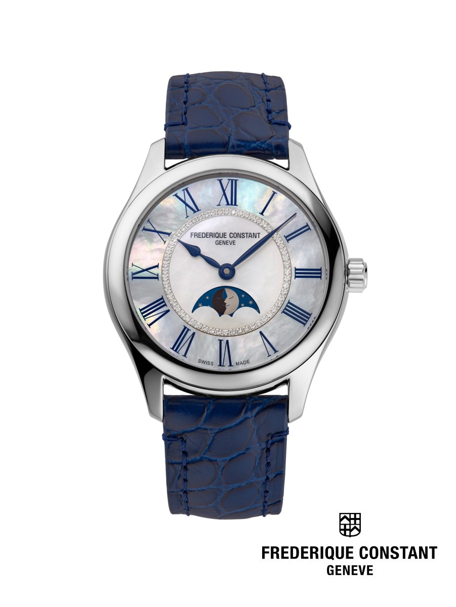 Frederique Constant นาฬิกาข้อมือผู้หญิง Automatic FC-331MPWND3B6 CLASSICS ELEGANCE LUNA Ladies Watch ราคา 109,000 บาท*ส่งฟรี
