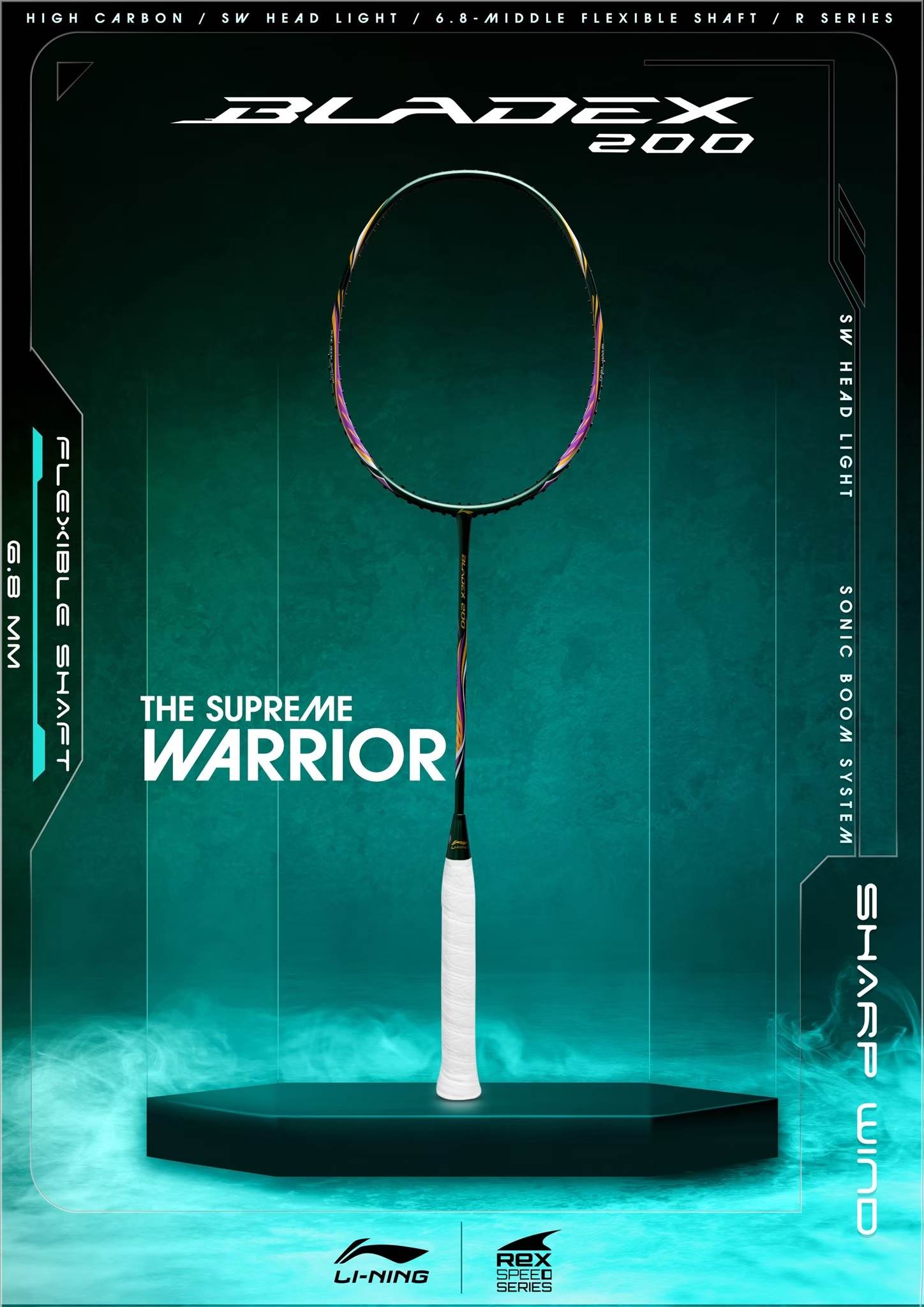 LI-NING ไม้แบดมินตัน รุ่น BLADE X 200R (4U) แถมซอง+พันด้าม+เอ็น พร้อมขึ้น ฟรี ราคา 2,290 บาท*ส่งฟรี