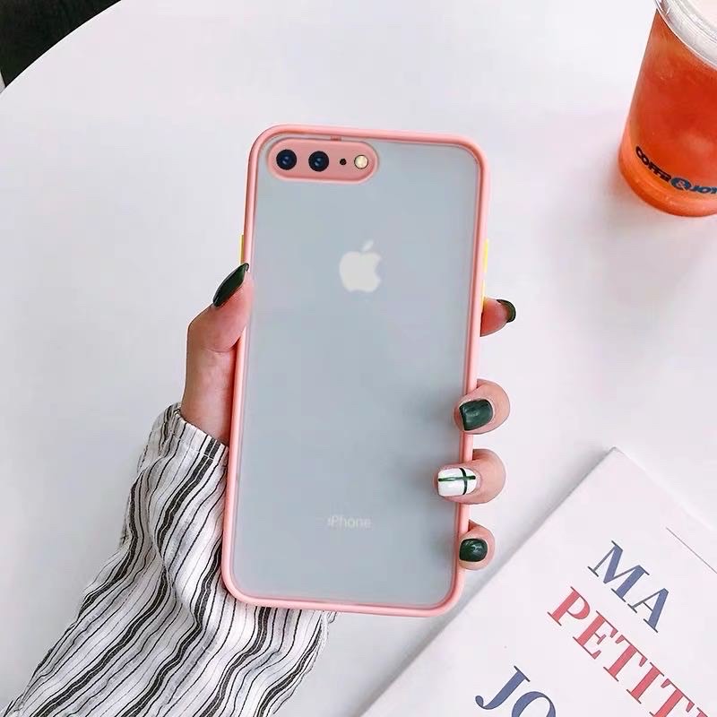 เคสหลังใสกล้องขอบสี มีให้ 9สี รุ่นiphone 6 6s 7 8 se2020 6plus 6splus 7plus 8plus iphone X XS XR XSMax iphone11 11Pro 11ProMAX พร้อมส่งจากไทย!!