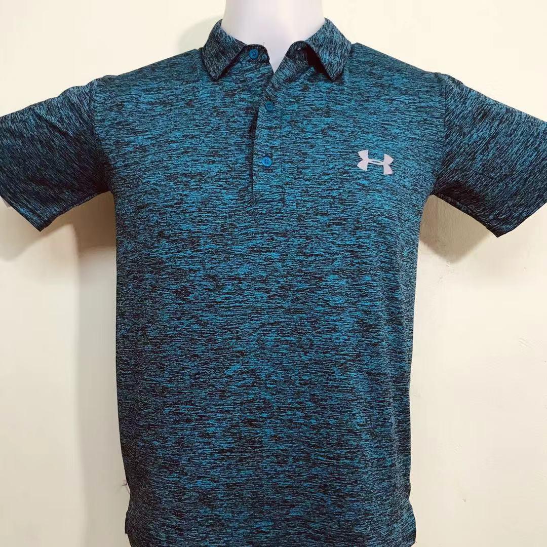 Under Armour Fitness Quick Dry Golf Sports Casual Solid Color Polo Short Sleeve
