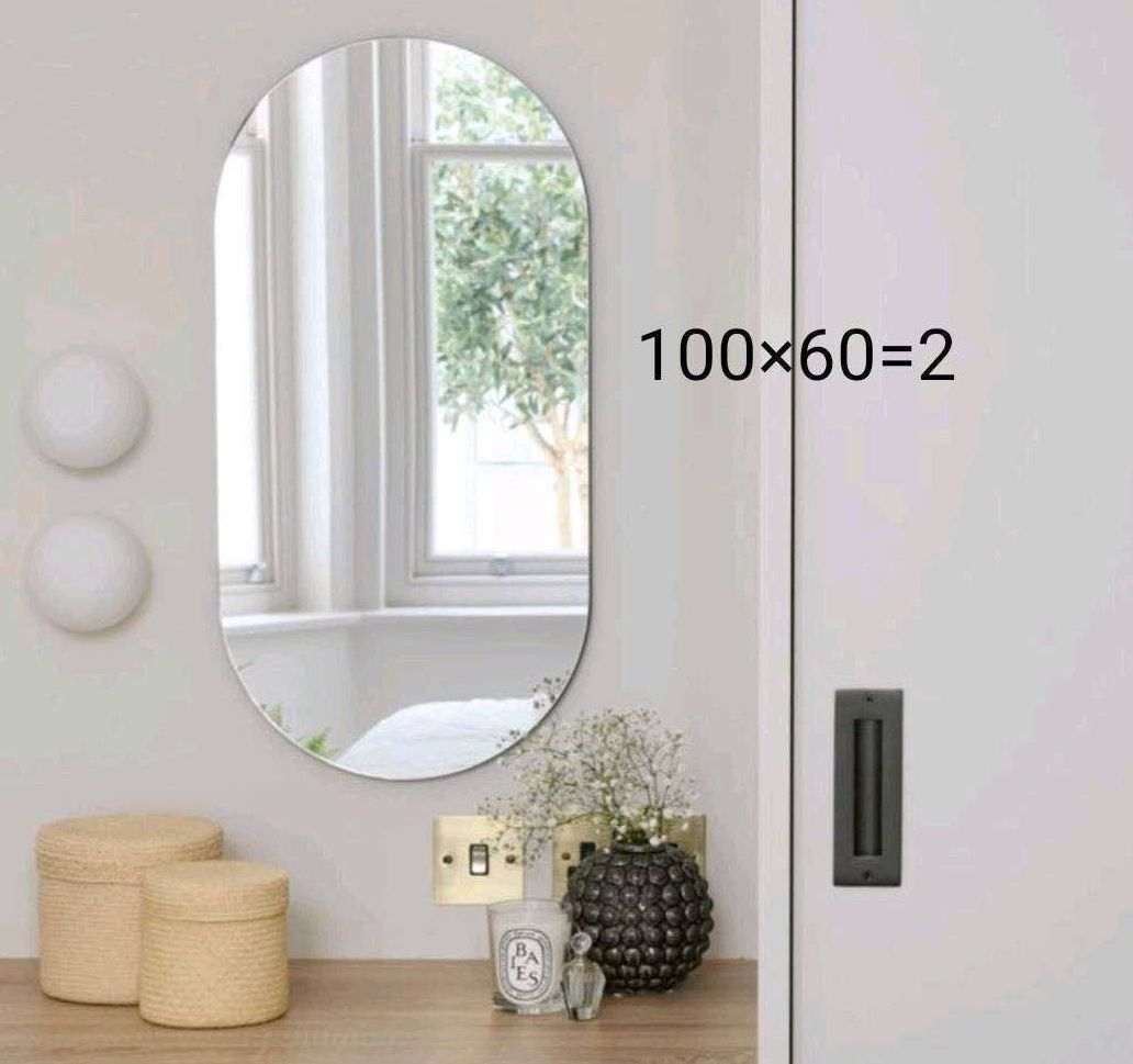 พิเศษลด20% กระจกเงา ขนาด 100*60 โค้ง 2 หัว