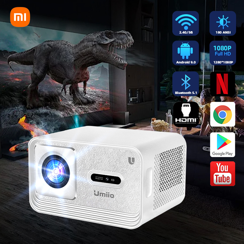 【100% ของแท้】Xiaomi Umiio U8 Pro wifi/5G รุ่นใหม่ล่าสุด Android 9.0 เชื่อมต่อกับ projector เชื่อมต่อโทรศัพท์ 4K UHD Bluetooth พร้อมแอพ netlfix youtube google เครื่องฉายโปรเจคเตอ รองรับการเชื่อมต่อแล็ปท็อป ราคา 6,599 บาท*ส่งฟรี