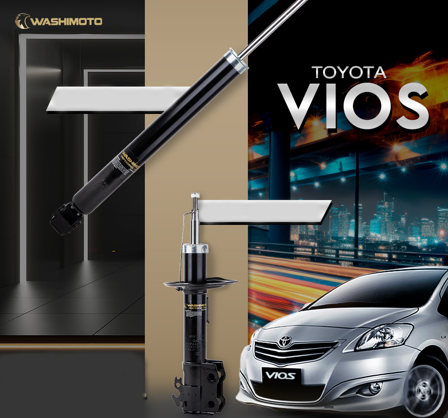 Washimoto Toyota Vios Gen 2 /Yaris วาชิโมโตโช๊คอัพรถเก๋งรุ่น โตโยต้า วีออส เจน 2 และ ยาริส ปี 2007-2012 ราคา 2,113 บาท*ส่งฟรี