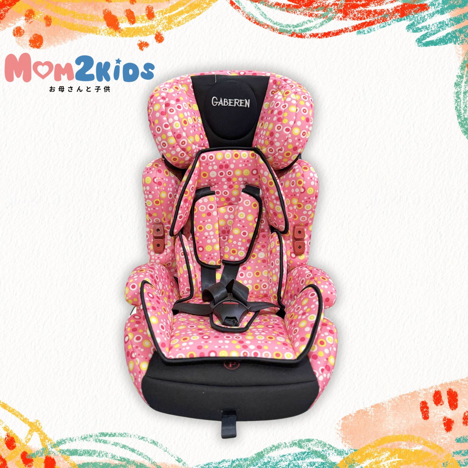 คาร์ซีทสำหรับเด็ก 9 เดือน - 12 ปี (dot Pink) ราคา 1,990 บาท*ส่งฟรี