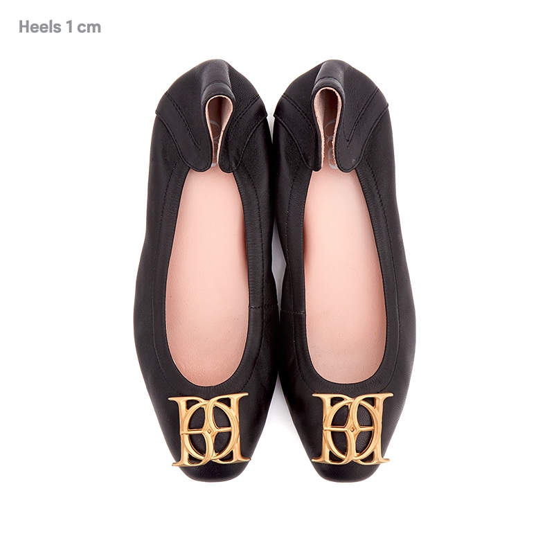 O&B รองเท้าหนังแกะ รุ่น AUDREY CREST IN GIRL IN BLACK-11087CS32166F_C9BKXX ราคา 3,990 บาท*ส่งฟรี