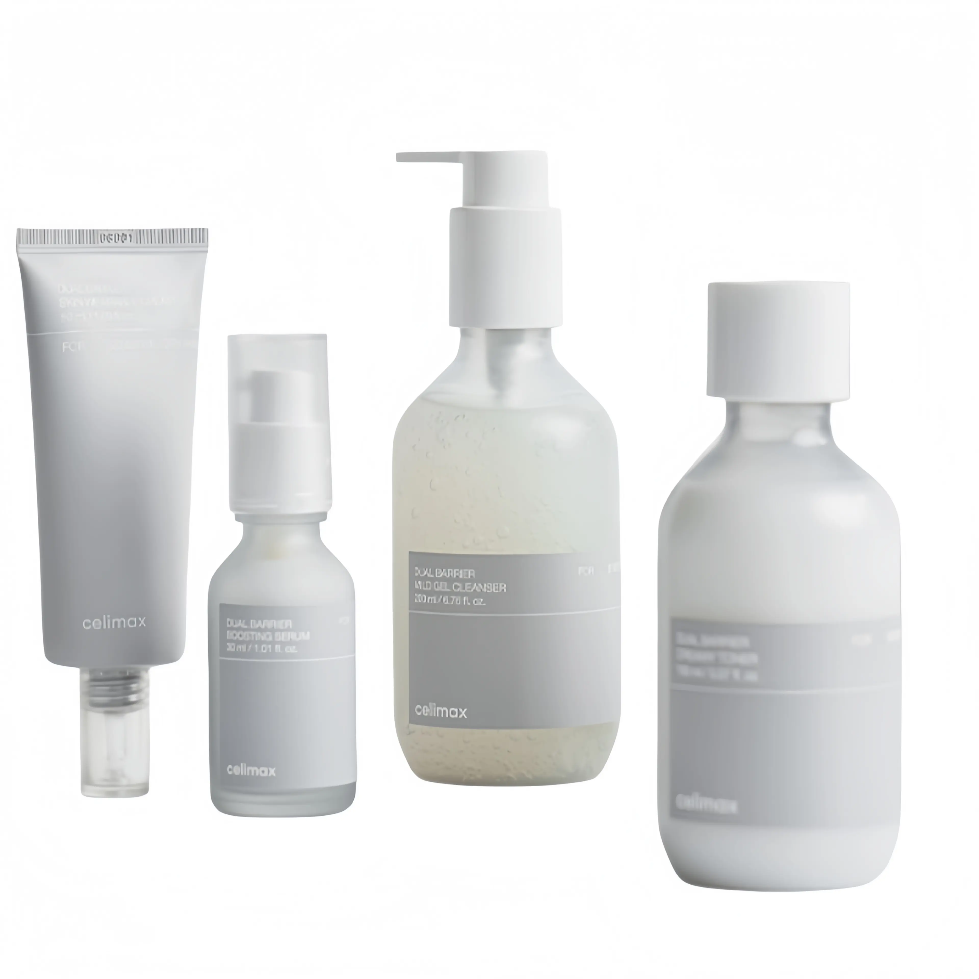 【Imported from South Korea】Celimax Complete Skin Care Set: Dual-Effect Barrier Repair Serum + Toner + Long-Lasting Cream with Gentle Cleansing Gel 200ml, Formula That Combines Ceramide to Help Strengthen the Skin Barrier. Gently and Deeply Cleanses the Sk