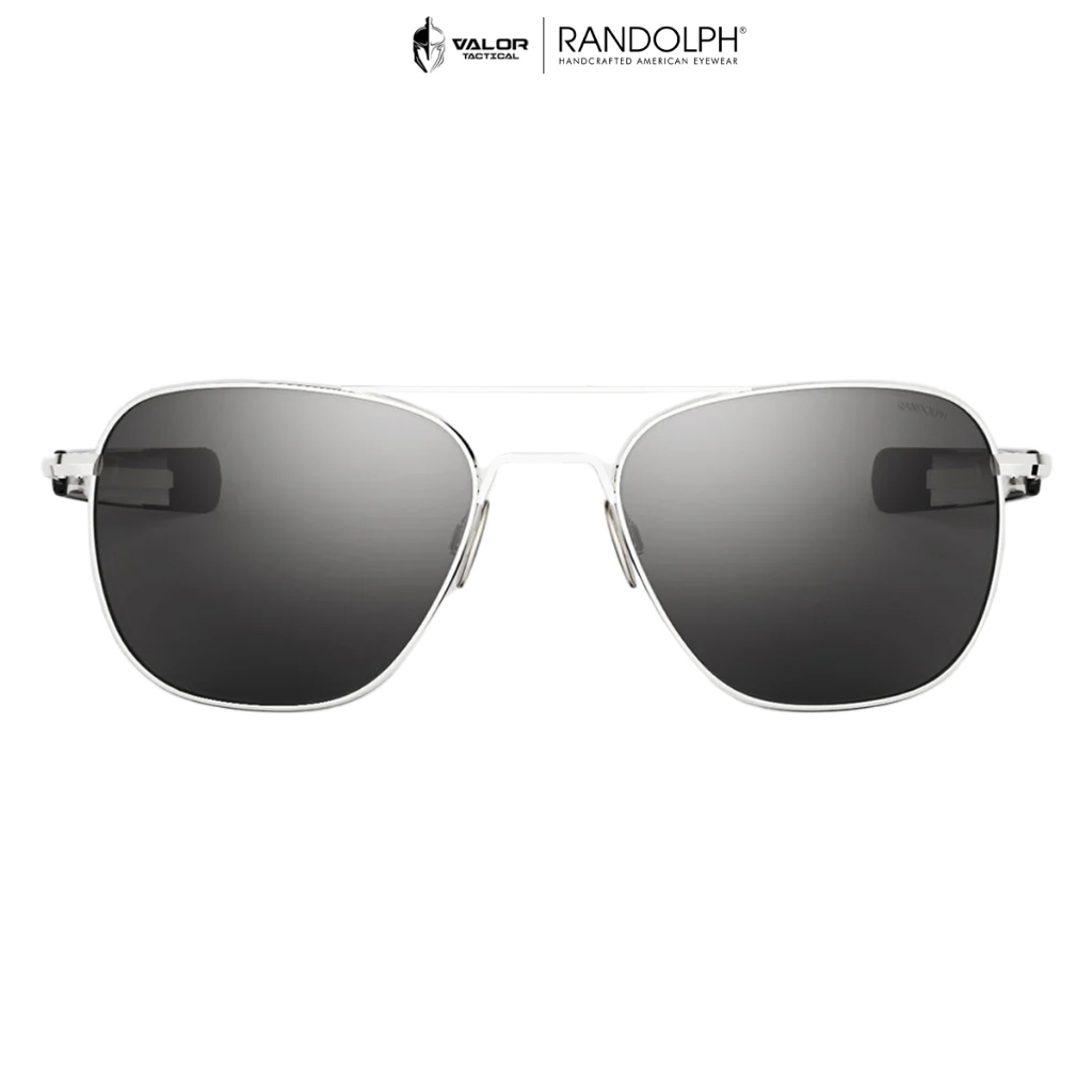 Randolph - Aviator - 23K White Gold & American Gray Sunglasses, Aviator Style Glasses ราคา 20,000 บาท*ส่งฟรี