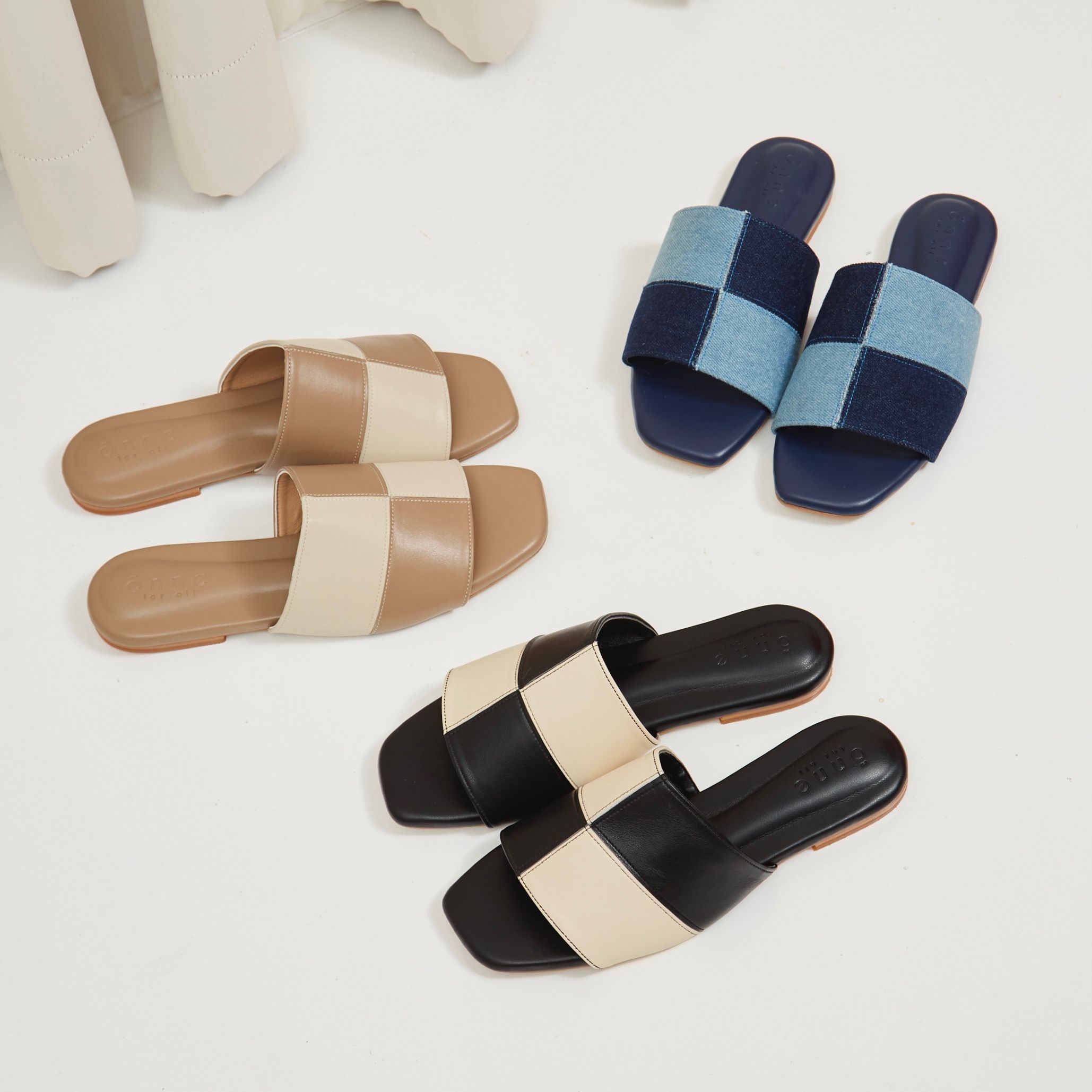 0ASIS SANDAL WHITE CREAM CALFSKIN CLASSIC