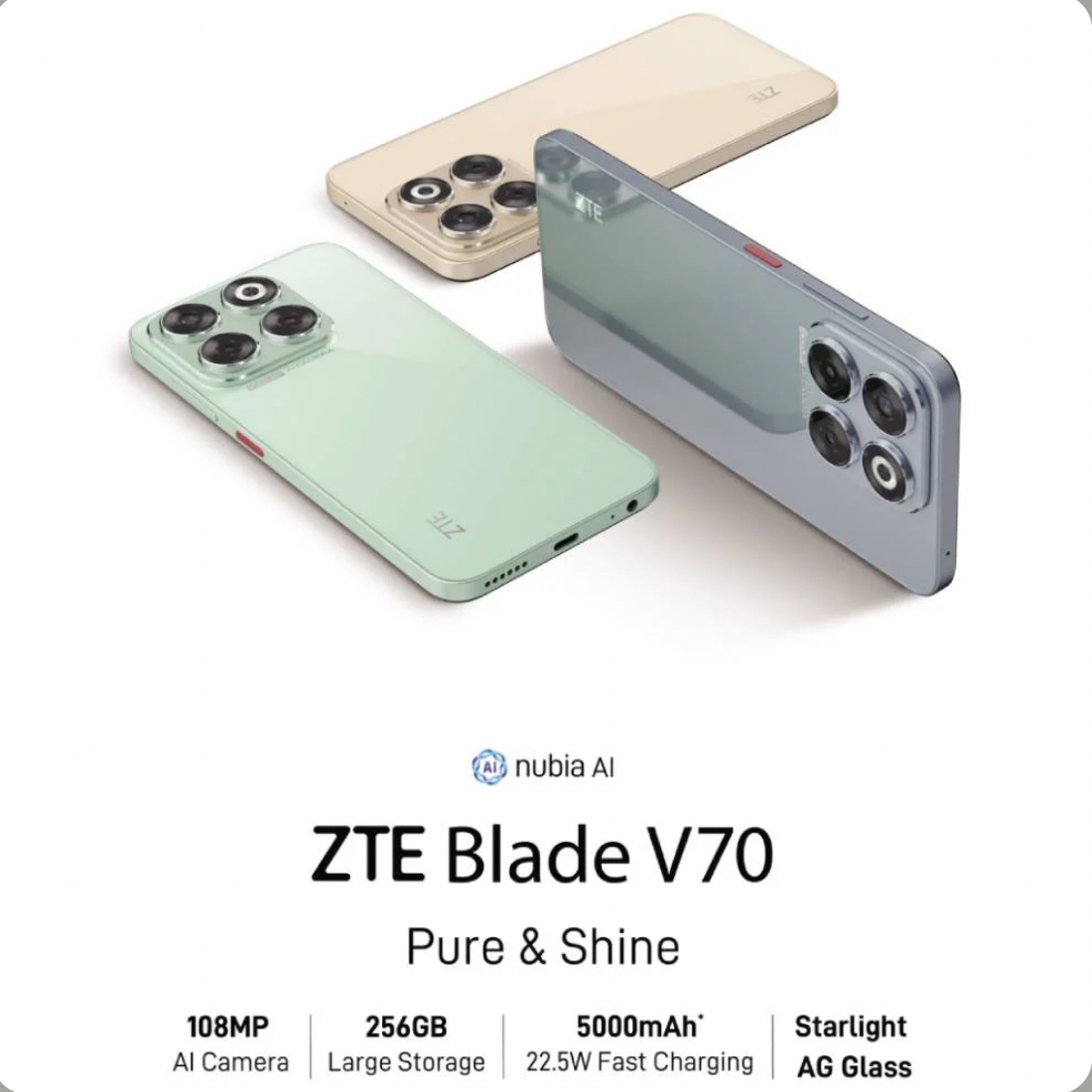 Zte Nubia V70 8+256Gb 6.7-Inch Screen 108 Million Pixel Camera 6000Mah Battery 33W Fast Charging Triple Camera ราคา 4,799 บาท*ส่งฟรี
