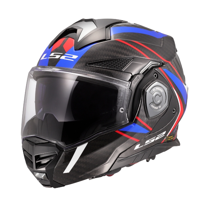 LS2 Helmets FF901 Advant X Carbon Future II Blue White - หมวกกันน็อคยกคาง ราคา 18,600 บาท*ส่งฟรี