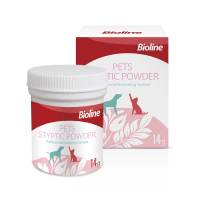 แป้งตกเเต่งเล็บเเละผิวสัตว์เลี้ยง Bioline Pet Styptic powder 14g.(B2176)