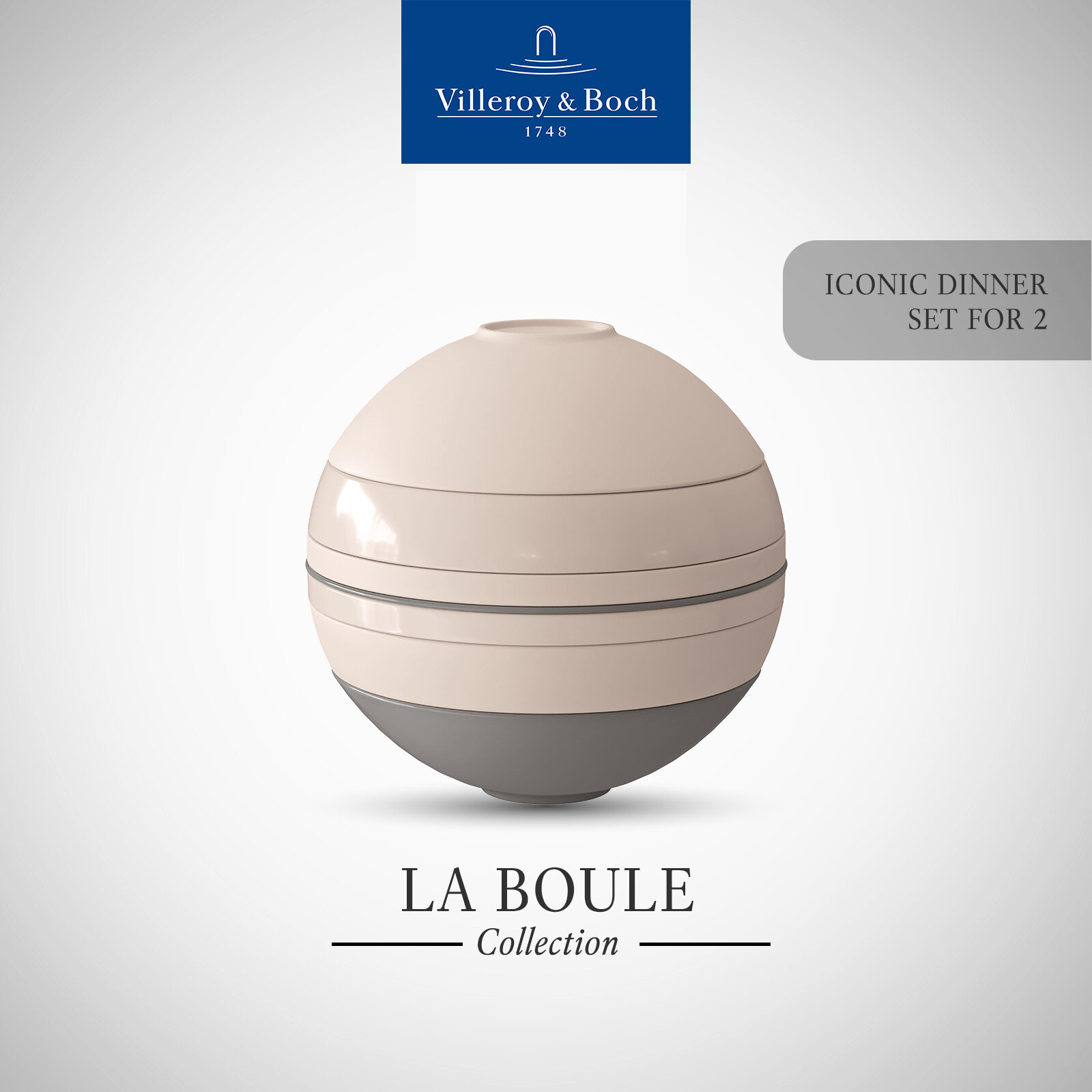 Villeroy & Boch - Iconic La Boule Pure Beige ราคา 18,290 บาท*ส่งฟรี