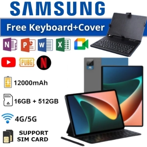 ภาพหน้าปกสินค้า5G Tablet Samsung Galaxy 12 Inch Tablet P20 16GB+512GB Learning Tablet for Online Classroom HD Tablet Android ซึ่งคุณอาจชอบสินค้านี้