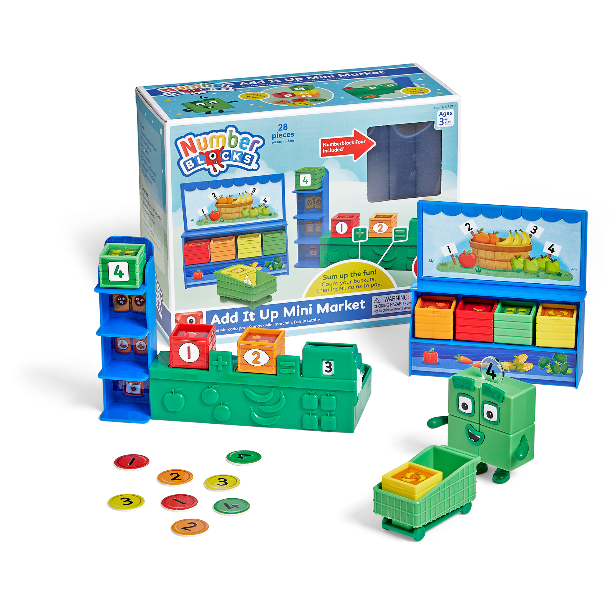 [3+] Numberblocks Mini Market Set ® Add It up Mini Market Figure Playset ราคา 850 บาท*ส่งฟรี