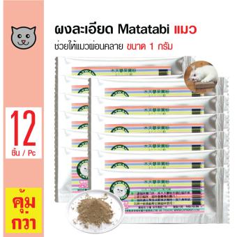 Catwant Matatabi ผงละเอียดมาทาทาบิ ตำแยแมว โรยบนของเล่น เฟอร์นิเจอร์ สำหรับแมวทุกสายพันธุ์ ขนาด 1 กรัม x 12 ซอง Catwant Matatabi ผงละเอียดมาทาทาบิ ตำแยแมว โรยบนของเล่น เฟอร์นิเจอร์ สำหรับแมวทุกสายพันธุ์ ขนาด 1 กรัม x 12 ซอง