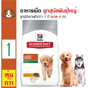 Science Diet อาหารเม็ดสุนัข อาหารสุนัขพันธุ์ใหญ่ ลูกสุนัขทุกสายใหญ่ อายุต่ำกว่า 1 ปี ขนาด 4 กก. Science Diet อาหารเม็ดสุนัข อาหารสุนัขพันธุ์ใหญ่ ลูกสุนัขทุกสายใหญ่ อายุต่ำกว่า 1 ปี ขนาด 4 กก.