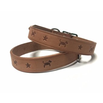 Dog Friend - ปลอกคอหนังแท้ size 60 cm Dog Friend - ปลอกคอหนังแท้ size 60 cm