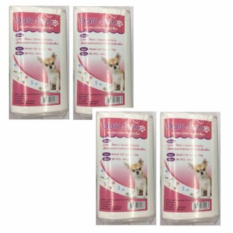 DokDok แผ่นรองซับ สำหรับสัตว์เลี้ยง ขนาด 45x60ซม. จำนวน 50 แผ่น ( 4 units ) DokDok แผ่นรองซับ สำหรับสัตว์เลี้ยง ขนาด 45x60ซม. จำนวน 50 แผ่น ( 4 units )