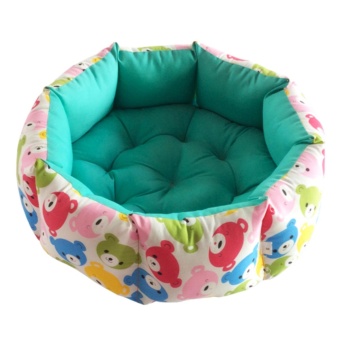 Dogiebra ที่นอนน้องหมา เบาะนอนสุนัข แบบวงกลม ลายหมี พื้นด้านในสีเขียวมินต์ (ไซส์ L ขนาดเส้นผ่านศูนย์กลาง 60 cm. สูง 18 cm.) Dogiebra ที่นอนน้องหมา เบาะนอนสุนัข แบบวงกลม ลายหมี พื้นด้านในสีเขียวมินต์ (ไซส์ L ขนาดเส้นผ่านศูนย์กลาง 60 cm. สูง 18 cm.)