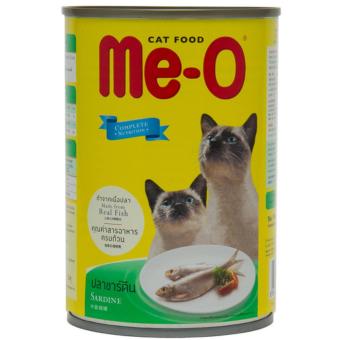 Me-O Sardine อาหารแมวชนิดเปียกสำหรับแมวทุกสายพันธุ์ สูตรปลาซาร์ดีน 400กรัม 3 กระป๋อง Me-O Sardine อาหารแมวชนิดเปียกสำหรับแมวทุกสายพันธุ์ สูตรปลาซาร์ดีน 400กรัม 3 กระป๋อง