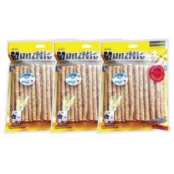 MUNZNIE ขนมขบเคี้ยวสำหรับสุนัข มันชี่โรล รสนม บรรจุ 25 ชิ้น (x3 packs) MUNZNIE ขนมขบเคี้ยวสำหรับสุนัข มันชี่โรล รสนม บรรจุ 25 ชิ้น (x3 packs)