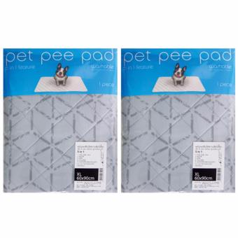 Pet Pee Pad แผ่นรองซับฉี่สุนัขแบบซักได้ไซส์ XL (60 x 90 cm) 2ชิ้น Pet Pee Pad แผ่นรองซับฉี่สุนัขแบบซักได้ไซส์ XL (60 x 90 cm) 2ชิ้น