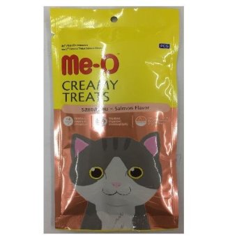 Me-o Creamyขนมแมวเลีย รสแซลมอน รุ่น4ซอง ซองละ15g Me-o Creamyขนมแมวเลีย รสแซลมอน รุ่น4ซอง ซองละ15g