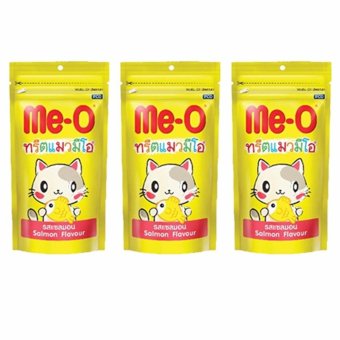 Me-O Salmon Flavour มีโอ ขนมแมว รสปลาแซลมอน ขนาด 50กรัม จำนวน 3ถุง Me-O Salmon Flavour มีโอ ขนมแมว รสปลาแซลมอน ขนาด 50กรัม จำนวน 3ถุง