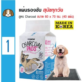 Charcoal Pads แผ่นรองซับชาร์โคล แผ่นหนา4ชั้น แผ่นรองฉี่สุนัข สำหรับสุนัขทุกวัย ขนาด 60x70 ซม. (40 แผ่น) Charcoal Pads แผ่นรองซับชาร์โคล แผ่นหนา4ชั้น แผ่นรองฉี่สุนัข สำหรับสุนัขทุกวัย ขนาด 60x70 ซม. (40 แผ่น)
