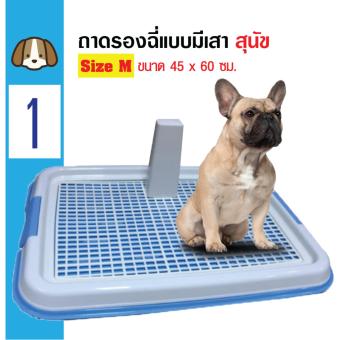 Dog Toilet ถาดฝึกฉี่ ถาดรองฉี่ ห้องน้ำสุนัข แบบมีเสา Size M 45X60 ซม. Dog Toilet ถาดฝึกฉี่ ถาดรองฉี่ ห้องน้ำสุนัข แบบมีเสา Size M 45X60 ซม.
