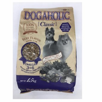 Dogaholic สุนัขโต พันธุ์เล็ก รสเนื้อวัว ขนาด 1.5กก. แถมฟรี แบบเดียวกัน 1 ถุง มูลค่า 269 บาท Dogaholic สุนัขโต พันธุ์เล็ก รสเนื้อวัว ขนาด 1.5กก. แถมฟรี แบบเดียวกัน 1 ถุง มูลค่า 269 บาท