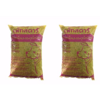 PET STAR อาหารสุนัข รสเนื้อและตับ 1 Kg. แพ็คคู่ PET STAR อาหารสุนัข รสเนื้อและตับ 1 Kg. แพ็คคู่