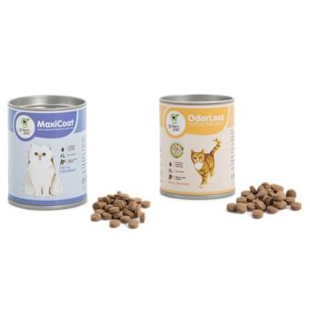 แพ็คคู่OdorLessสำหรับแมว50ก(100เม็ด) + MaxiCoatสำหรับแมว50ก(100เม็ด) แพ็คคู่OdorLessสำหรับแมว50ก(100เม็ด) + MaxiCoatสำหรับแมว50ก(100เม็ด)