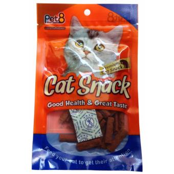 Pet8 Cat Snack JP07 Chicken Stick-Chicken Flavor 50g. ขนมแมวชิกเก้น สติ๊ก รสไก่ (4 Unit) Pet8 Cat Snack JP07 Chicken Stick-Chicken Flavor 50g. ขนมแมวชิกเก้น สติ๊ก รสไก่ (4 Unit)
