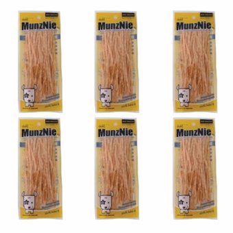 MUNZNIE ขนมขบเคี้ยวสำหรับสุนัข ปลาเส้นปูอัด บรรจุ 30g (x6 packs) MUNZNIE ขนมขบเคี้ยวสำหรับสุนัข ปลาเส้นปูอัด บรรจุ 30g (x6 packs)