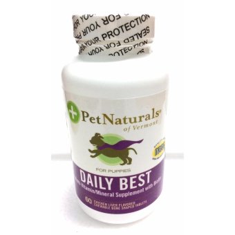 Pet Naturals อาหารเสริมสุนัข สูตร Daily Best for puppies - ขนาด 60 เม็ด/กระปุก x 1 กระปุก Pet Naturals อาหารเสริมสุนัข สูตร Daily Best for puppies - ขนาด 60 เม็ด/กระปุก x 1 กระปุก