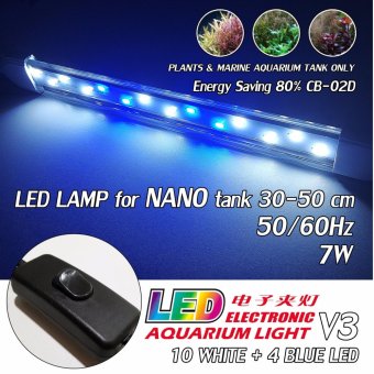 โคมไฟตู้ปลา LED สำหรับตู้ปลานาโน Crystal Clip Light V3 โคมไฟตู้ปลา LED สำหรับตู้ปลานาโน Crystal Clip Light V3