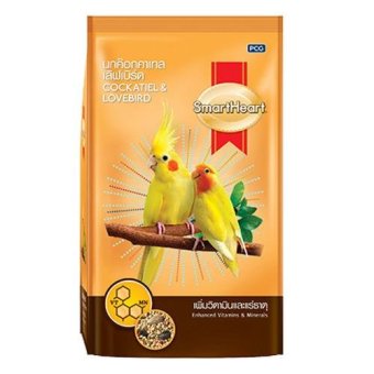 Smartheart อาหารนก ค๊อกคาเทล เลิฟเบิร์ด สูตร เพิ่มวิตามินและแร่ธาตุ 1Kg Cockatiel & Lovebird Food Enhanced Vitamins & Minerals 1 Kg Smartheart อาหารนก ค๊อกคาเทล เลิฟเบิร์ด สูตร เพิ่มวิตามินและแร่ธาตุ 1Kg Cockatiel & Lovebird Food Enhanced Vitamins & Minerals 1 Kg