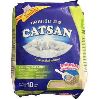 CATSAN ทรายแมว สูตรจับตัวเป็นก้อนเมื่อเปียก - ขนาด 10 ลิตร CATSAN ทรายแมว สูตรจับตัวเป็นก้อนเมื่อเปียก - ขนาด 10 ลิตร