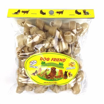 Dog Friend ขนมขบเคี้ยวสุนัข กระดูกผูก 2.5 นิ้ว สีธรรมชาติ 40 ชิ้น Dog Friend ขนมขบเคี้ยวสุนัข กระดูกผูก 2.5 นิ้ว สีธรรมชาติ 40 ชิ้น
