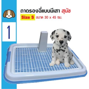 Dog Toilet ถาดฝึกฉี่ ถาดรองฉี่ ห้องน้ำสุนัข แบบมีเสา Size S 30X45 ซม. Dog Toilet ถาดฝึกฉี่ ถาดรองฉี่ ห้องน้ำสุนัข แบบมีเสา Size S 30X45 ซม.