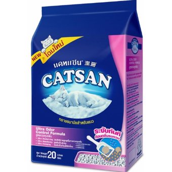 CATSAN ทรายแมวอัลตร้าสูตรควบคุมกลิ่น - ขนาด 20 ลิตร CATSAN ทรายแมวอัลตร้าสูตรควบคุมกลิ่น - ขนาด 20 ลิตร