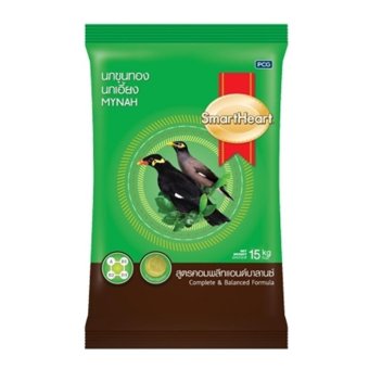 Smartheart Mynah Food Complete&Balanced Formula 180g อาหารนก เอี้ยง นก ขุนทอง นก ซอ ฮู้ นก กาเหว่า สูตรคอมพลีทแอนด์บาลานซ์ 180กรัม 2 ถุง Smartheart Mynah Food Complete&Balanced Formula 180g อาหารนก เอี้ยง นก ขุนทอง นก ซอ ฮู้ นก กาเหว่า สูตรคอมพลีทแอนด์บาลานซ์ 180กรัม 2 ถุง