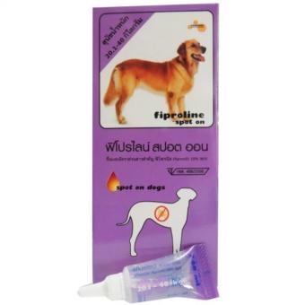 fiproline spot on 20-40กิโลกรัม จำนวน1หลอด fiproline spot on 20-40กิโลกรัม จำนวน1หลอด
