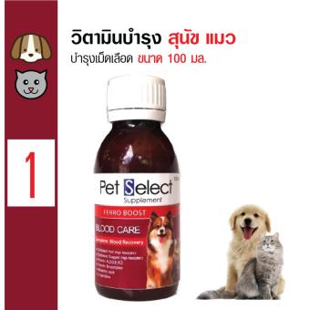 Pet Select วิตามินบำรุงเลือด ชนิดน้ำ ทานง่าย สำหรับสุนัขและแมว ขนาด 100 มล. Pet Select วิตามินบำรุงเลือด ชนิดน้ำ ทานง่าย สำหรับสุนัขและแมว ขนาด 100 มล.