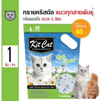 เปรียบเทียบราคา Kit Cat ทรายแมวคริสตัล กลิ่นแอปเปิ้ล ใช้ได้นาน 40 วันสำหรับแมวทุกวัย ขนาด 5 ลิตร จัดโปรโมชั่น Kit Cat ทรายแมวคริสตัล กลิ่นแอปเปิ้ล ใช้ได้นาน 40 วันสำหรับแมวทุกวัย ขนาด 5 ลิตร