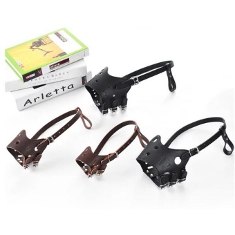 Pet Dog Adjustable Mask Anti Bark Bite Mesh Soft Mouth MuzzleGrooming Chew Stop Coffee 14-18cm - Intl June 2018 - 2 Pet Dog Adjustable Mask Anti Bark Bite Mesh Soft Mouth MuzzleGrooming Chew Stop Coffee 14-18cm - intl - 2
