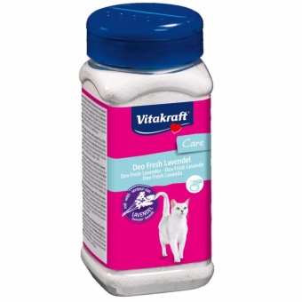 Vitakraft Deo Fresh Lavender (720 g.)ผงโรยดับกลิ่นสำหรับกระบะทรายแมว เนื้อเนียนละเอียดสีขาวกลิ่นลาเวนเดอร์ Vitakraft Deo Fresh Lavender (720 g.)ผงโรยดับกลิ่นสำหรับกระบะทรายแมว เนื้อเนียนละเอียดสีขาวกลิ่นลาเวนเดอร์