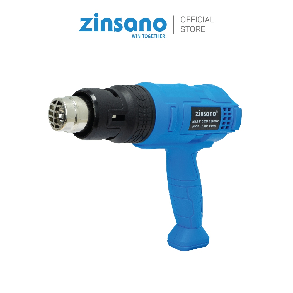 ZINSANO เครื่องเป่าลมร้อน 1800/2000 วัตต์ รุ่น HG18001K-HG20002K | เครื่องเป่าลอกสี ดัดพลาสติก ซีลขวด หัวเป่า 2 ชิ้น ราคา 638 บาท*ส่งฟรี