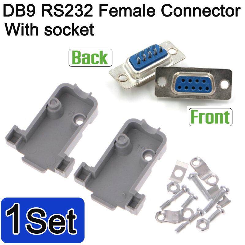 ชุดหัวประกอบ DB-9 DB9 RS232 Male Female Connector with socket D-Sub 9 pin PCB Connector
